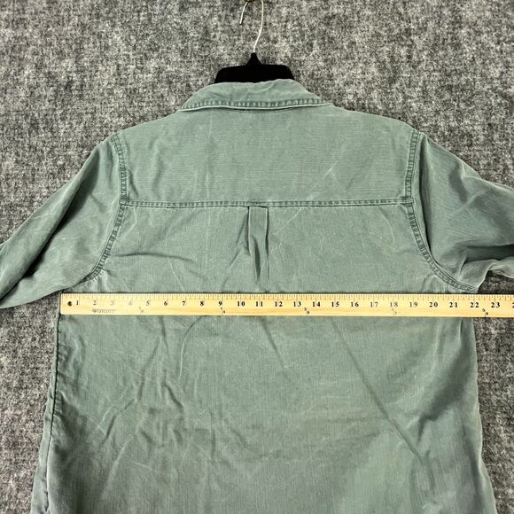 Old Navy Shirt Womens Extra Small green Relaxed‎ Long-Sleeve Cottagecore Minimal - Picture 7 of 9